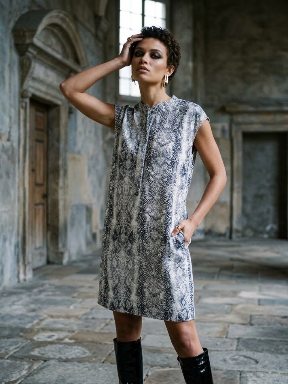 Snake Print Dress Size Medium